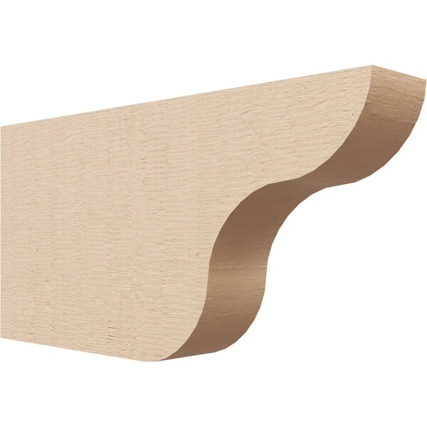 Ekena Millwork 2in. W x 6in. H x 12in. L Carmel Woodgrain TimberThane Rafter Tail, Primed Tan RFTUR02X06X12CARRCPR - main
